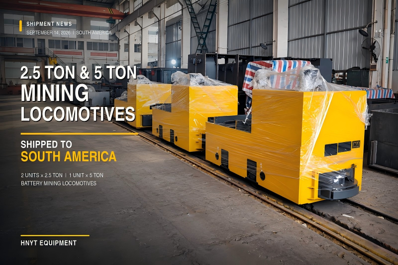 Two 2.5 Ton Mining Electric Locomotives and One 5 Ton Unit Shipped to a So